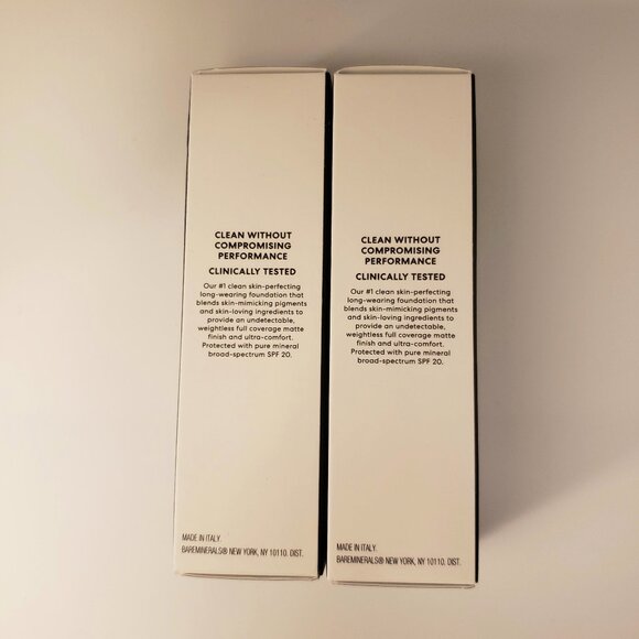 2-Pack Light 25 Cool bareMinerals BarePro Liquid Foundation SPF 20 1oz New NIB - Picture 3 of 6